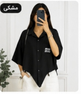 شومیز پایین گرهی جیبدار