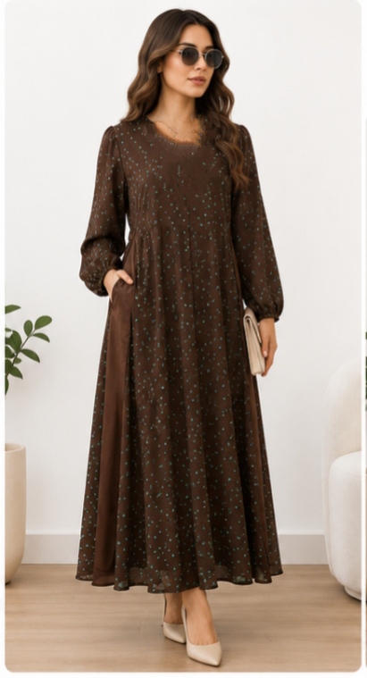 پیراهن زنانه طرح خالدار